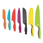 Cook N Home 14-Piece Multicolor Nonstick Carbon Stainless Steel Kitchen Knife Set with Sheaths thumbnail 2