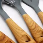 Oster Everwood Kitchen Nylon Utensil Set (5-Piece) with Wood-Inspired Handles thumbnail 2