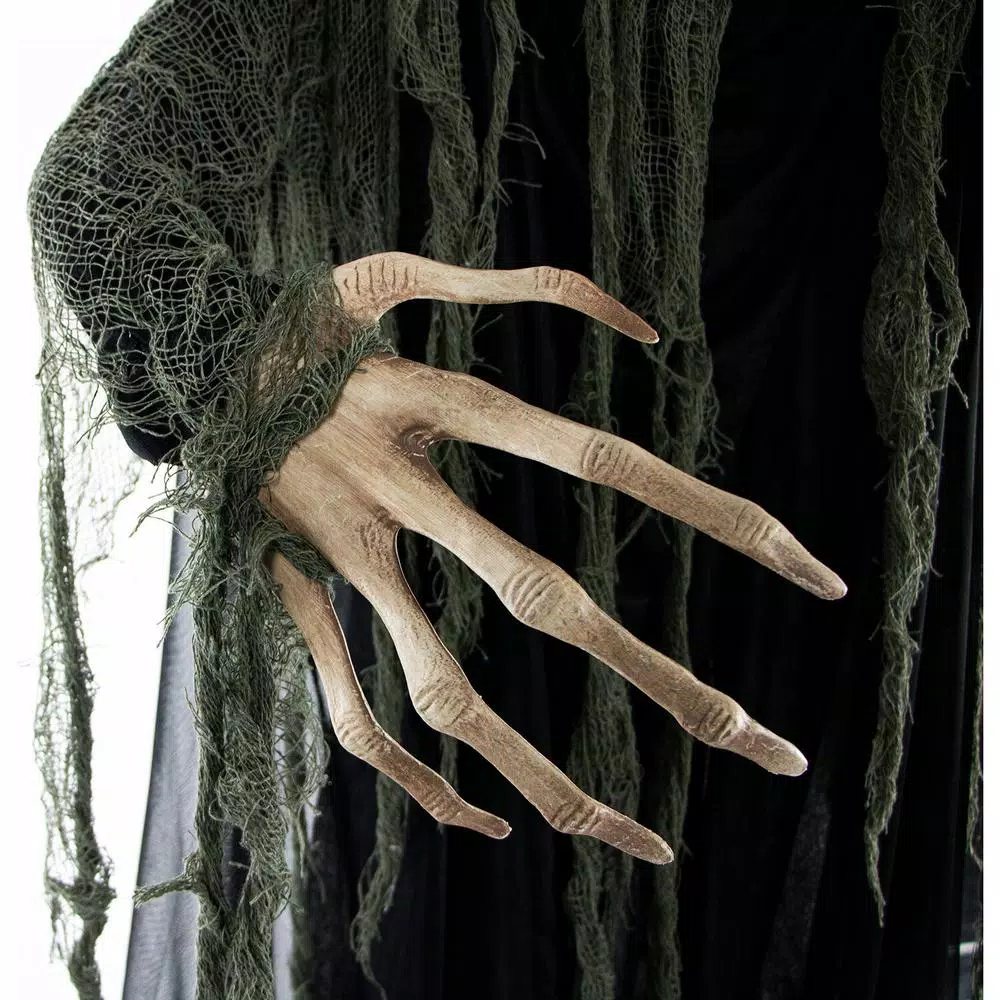 Haunted Hill Farm 6.5 ft. Animatronic Talking Tree Halloween Prop with Sound and Lights