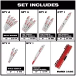 Milwaukee SHOCKWAVE 73-Piece Impact Duty Driver Bit, Titanium Drill Bit, and SAWZALL Blade Set thumbnail 3