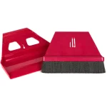 WISP miniWISP 6 in. Red Whisk Broom and 7 in. Dustpan Set with Electrostatic Bristle Seal Technology thumbnail 1