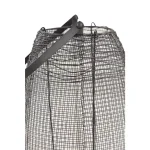 LITTON LANE Large Black Metal Mesh Lantern Candle Holder with Suspended Hurricane Glass thumbnail 3