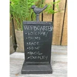 Unbranded Bird's Landing Vintage Black Chalkboard - Rustic Wood Frame Magnetic Message Board thumbnail 1