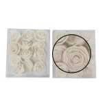 LITTON LANE White Sola Boxed Rose Flowers, Set of 2 - All-Natural Plant Fiber Decorative Rose Fillers thumbnail 3