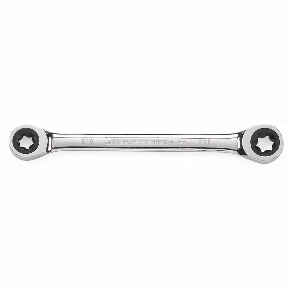 GearWrench 4-Piece E-Torx Ratcheting Double Box-End Wrench Set