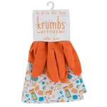 Krumbs Kitchen Rubber Cleaning Gloves, One Size Fits All, Orange thumbnail 1