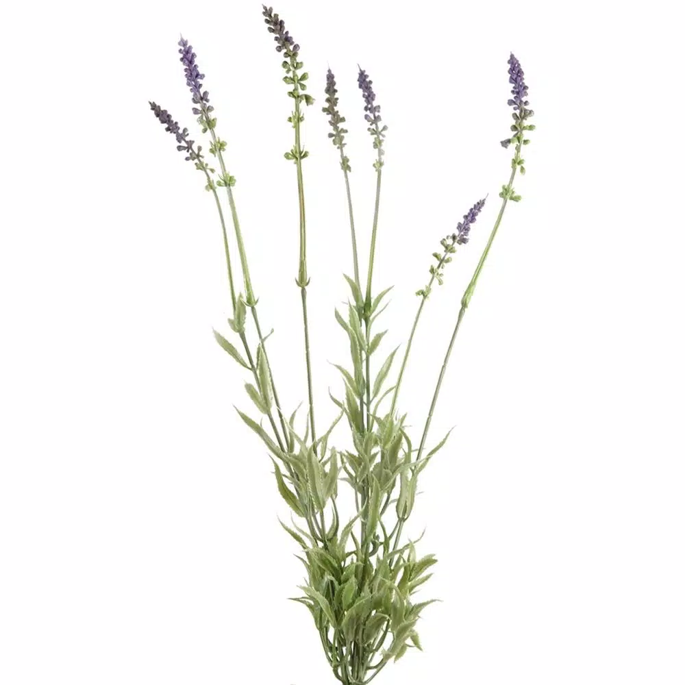 D&W Silks 18 in. Lavender Bundle Set of 3 Faux Plants