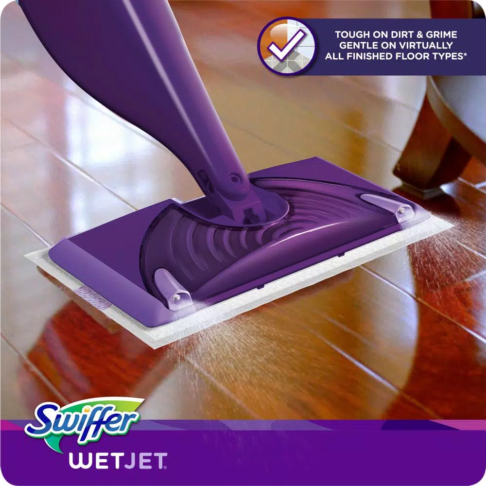 Swiffer WetJet Power Mop Starter Kit for Hardwood, Laminate, and Tile Floors