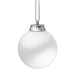 Xodus Innovations 5 in. White LED Outdoor Hanging Globe Ornament with Light Sensor and Timer thumbnail 1