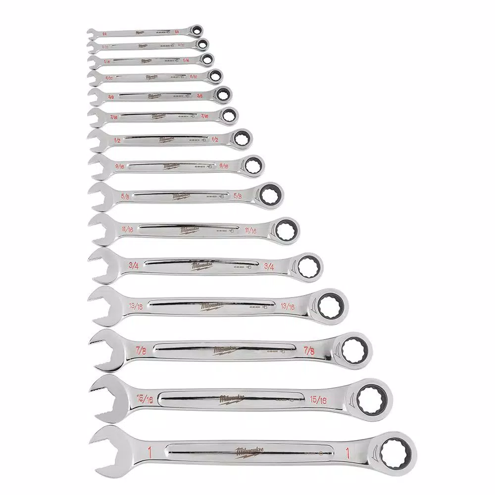 Milwaukee 21-Piece SAE Ratcheting Combination Wrench and Screwdriver Tool Set