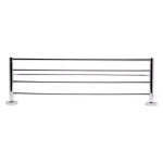 ALFI BRAND 25.75 in. Modern Wall Mount Towel Rack with Shelf, Polished Chrome thumbnail 3