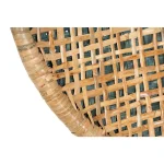 3R Studios Handwoven Beige and Green Rattan Wall Decor - Coastal Tropical Style Wall Hanging thumbnail 4