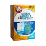 Arm & Hammer Hanging Moisture Absorber and Odor Eliminator, Clean Burst Scent, 16 oz (3-Pack) thumbnail 1