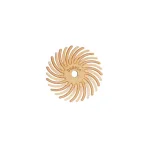 Dedeco Sunburst 5/8 in. Radial Discs, 6 Micron Extra-Fine, 1/8 in. Arbor, 12-Pack thumbnail 1