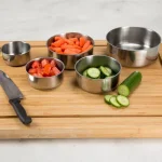 Chef Buddy 5-Piece Stainless Steel Mixing Bowl Set with Airtight Lids thumbnail 3