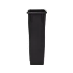 Alpine Industries 23 Gal. Black Commercial Waste Basket Trash Can thumbnail 4