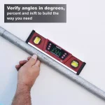 Calculated Industries AccuMASTER Pro 10 in. Digital Torpedo Level with Magnetic V-Groove and LED Display thumbnail 6