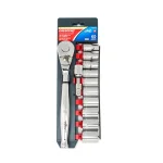 Crescent 12-Piece 1/2 in. Drive 12-Point Ratchet and Socket Set, SAE thumbnail 2