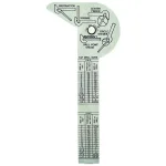 General Tools 6-in-1 Multi-Use Stainless Steel Rule and Gauge thumbnail 2