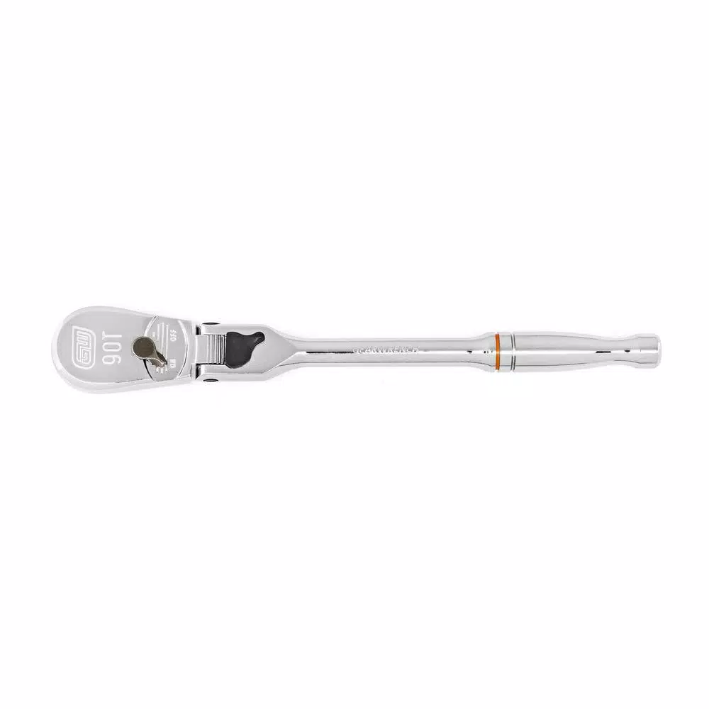 GEARWRENCH 90-Tooth Locking Flex Head Teardrop Ratchet Set, 1/4 in. and 3/8 in. Drive, 2-Piece