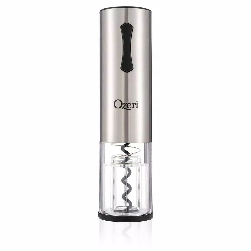 Ozeri Travel Series USB Rechargeable Electric Wine Opener, Cordless with Transparent Shell