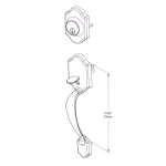 Defiant Springfield Satin Nickel Entry Door Handleset with Hartford Knob thumbnail 6