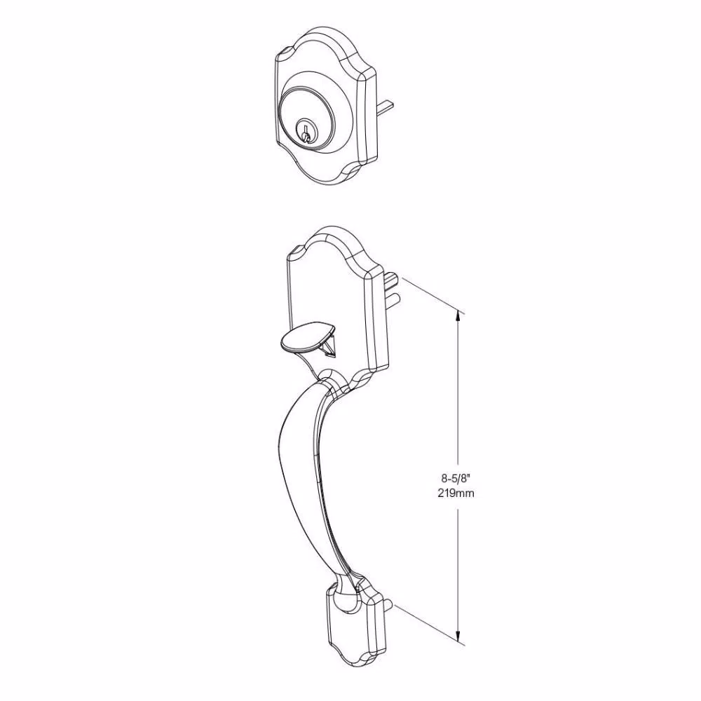 Defiant Springfield Satin Nickel Entry Door Handleset with Hartford Knob