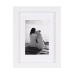 DesignOvation Gallery Wood Photo Frame Set, White Satin Finish, Set of 4 thumbnail 2