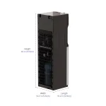 Brio Essential Series Bottom Loading Water Dispenser, Tri-Temp Hot/Cold/Room Temp, Black & Stainless Steel thumbnail 3