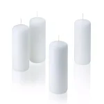 Light In The Dark White Unscented Paraffin Pillar Candles, 2 in. x 6 in. (Set of 4) thumbnail 2