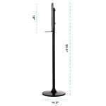 Alpine Industries 1100ml Automatic Liquid Soap and Hand Sanitizer Dispenser with Floor Stand thumbnail 4