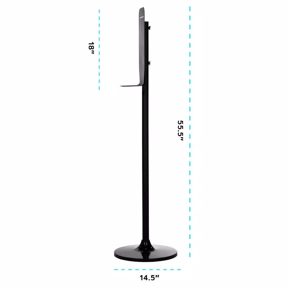 Alpine Industries 1100ml Automatic Liquid Soap and Hand Sanitizer Dispenser with Floor Stand