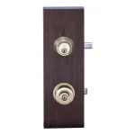 Copper Creek Colonial Polished Brass Entry Door Knob with Single Cylinder Deadbolt Combo Pack thumbnail 2