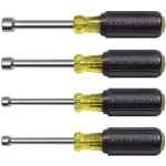 Klein Tools 633 4-Piece Nut Driver Set with Cushion-Grip Handles thumbnail 1