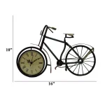 Benzara Cycle Shaped Metal Analog Table Clock with Roman Numerals thumbnail 5