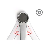 TEKTON 5-Piece 45° Offset Box End Wrench Set, SAE thumbnail 11