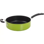 Hampton Bay Ozeri Green Earth 5.3 qt. Aluminum Ceramic Nonstick Sauce Pan with Glass Lid, Green thumbnail 4