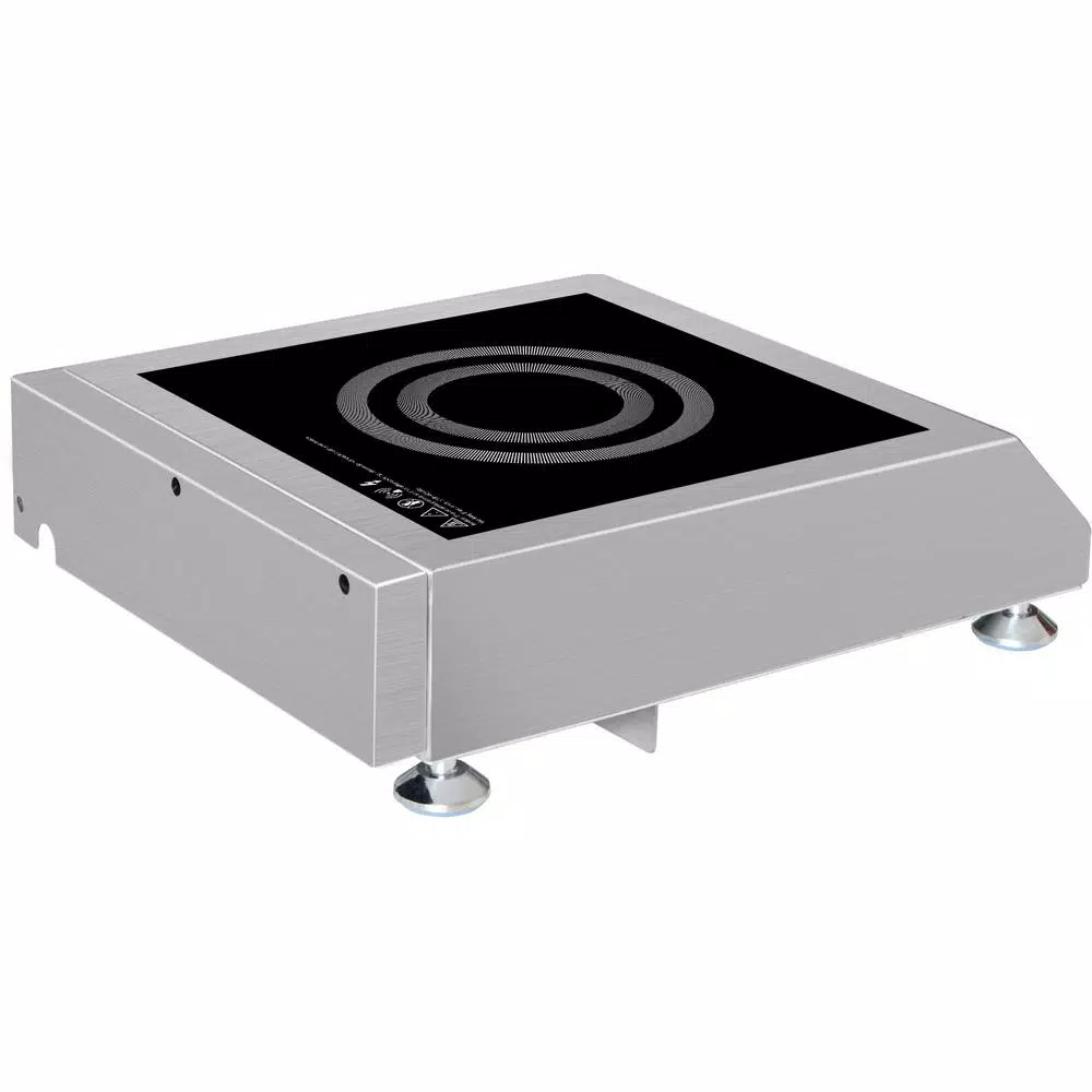 SPT 3400W Commercial Induction Cooktop - Black Stainless Steel Countertop Range