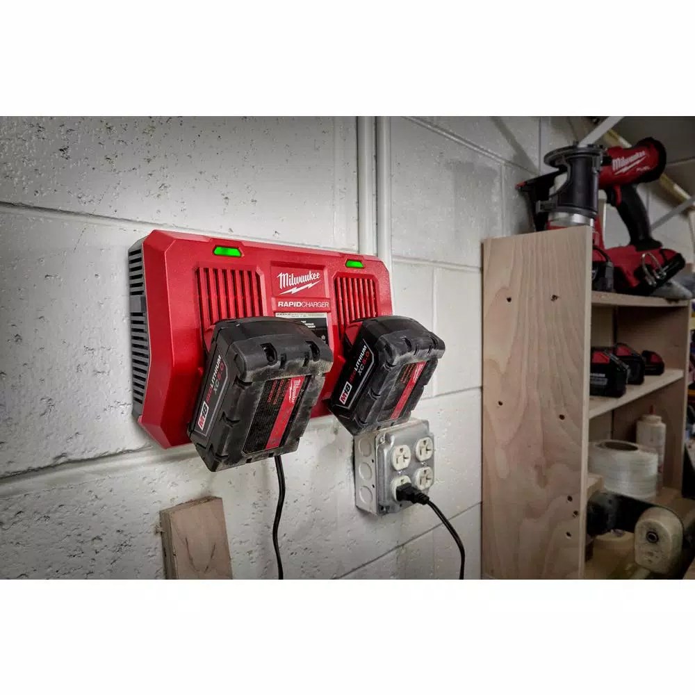 Milwaukee M18 18V Lithium-Ion Dual Bay Rapid Battery Charger