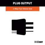 CURT Custom Vehicle-Trailer Wiring Harness, 4-Way Flat, T-Connector for Equinox, XL-7, Torrent thumbnail 6