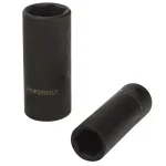 Powerbuilt 2-Piece Double-Sided Flip Lug Nut Socket Set (3/4 in., 13/16 in., 19 mm, 21 mm) thumbnail 1