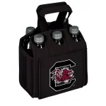 Picnic Time University of South Carolina Gamecocks 6-Bottle Insulated Neoprene Beverage Carrier - Black thumbnail 1