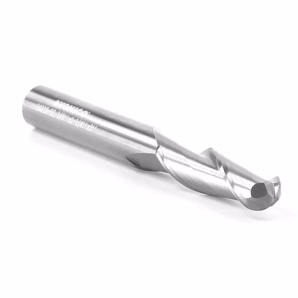 Yonico 3/8 in. 2-Flute Ball Nose Spiral End Mill Solid Carbide CNC Router Bit