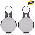 Wasserstein AC Outlet Mount for Google Home Mini, Black (2-Pack) thumbnail 1