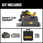 DEWALT FLEXVOLT 60V MAX Brushless 6-1/2 in. Track Saw Kit with 6.0Ah Battery thumbnail 2