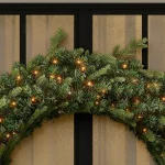 Home Accents Holiday 48 in. Jackson Noble Fir Artificial Wreath with 200 Warm White LED Micro Dot Lights thumbnail 4
