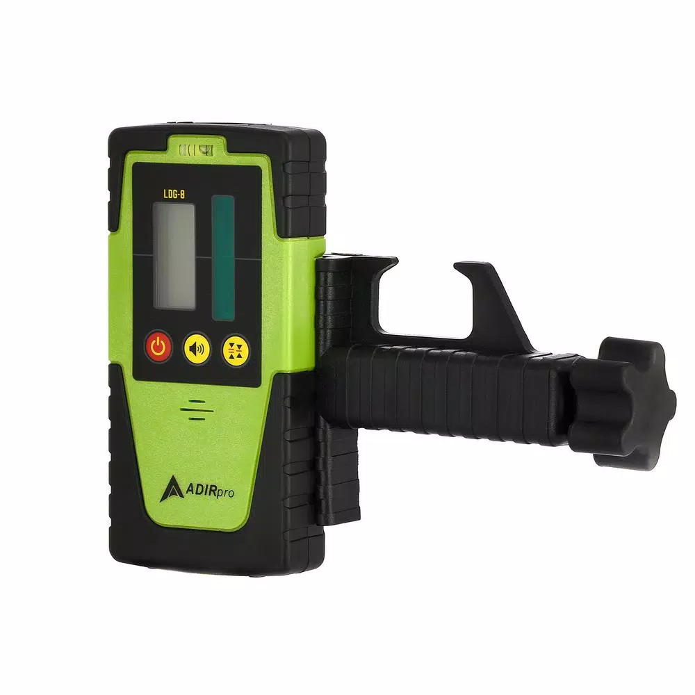 AdirPro LDG-8 Green Beam Universal Laser Detector with Mounting Bracket