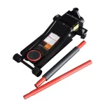 Max Load 3-Ton Low Profile Hydraulic Floor Jack with Quick Pump and Wide Steel Casters thumbnail 3