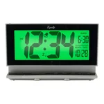Equity by La Crosse Large 2 in. LCD Digital Alarm Table Clock with Night Vision Technology - Silver thumbnail 1