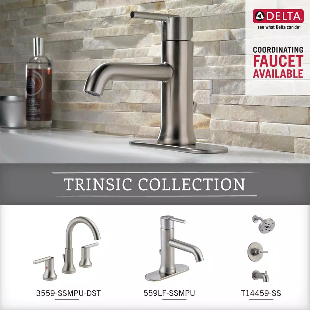 Delta Trinsic 18 in. Single Towel Bar, Brilliance Stainless
